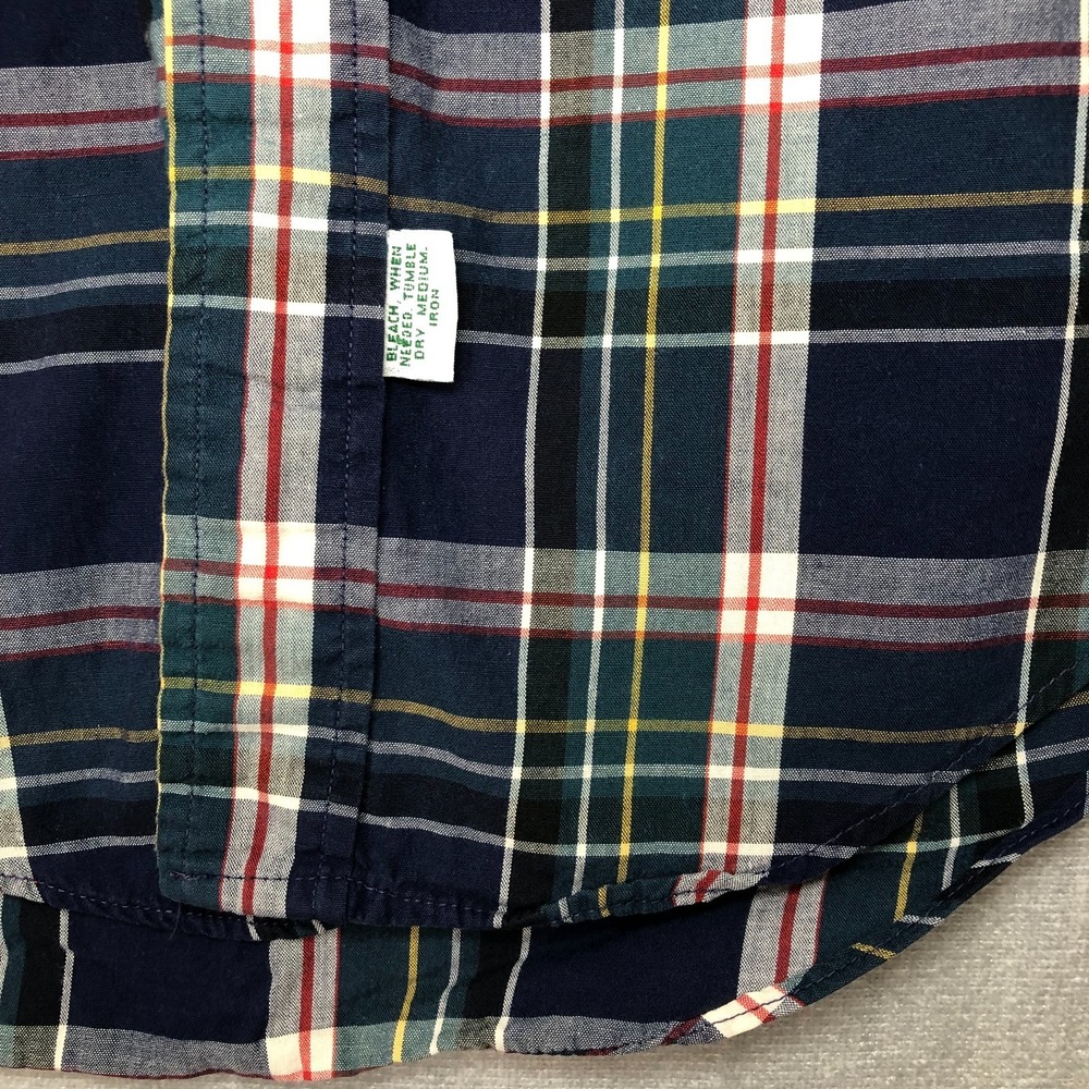 Polo Ralph Lauren Button Down Shirt Boys Size 18 Plaid Blue Green L/S Red Pony - Picture 5 of 9